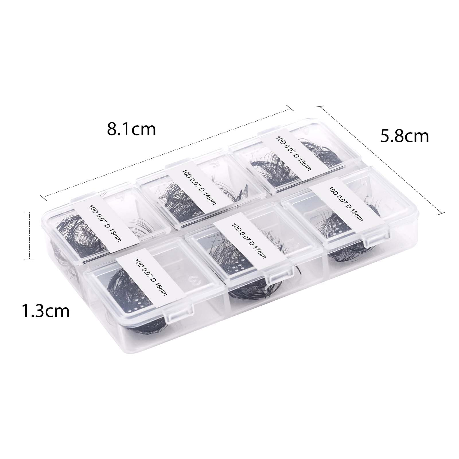 300 Fans 10D Premade Loose Fan Lashes 13–18mm - Fadlash