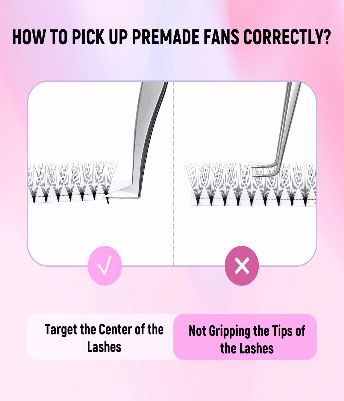 best premade lash extension fans 10D