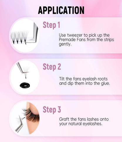 Fadlash lashes premade fans​