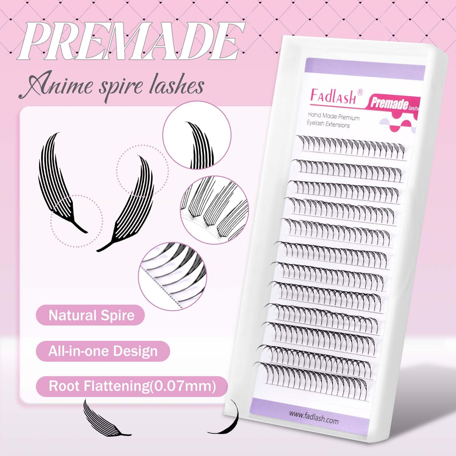 D curvature anime lashes extensions