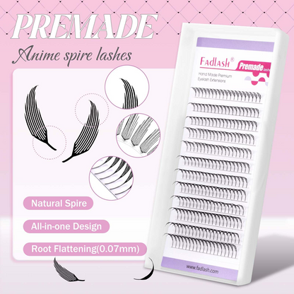 D curvature anime lashes extensions