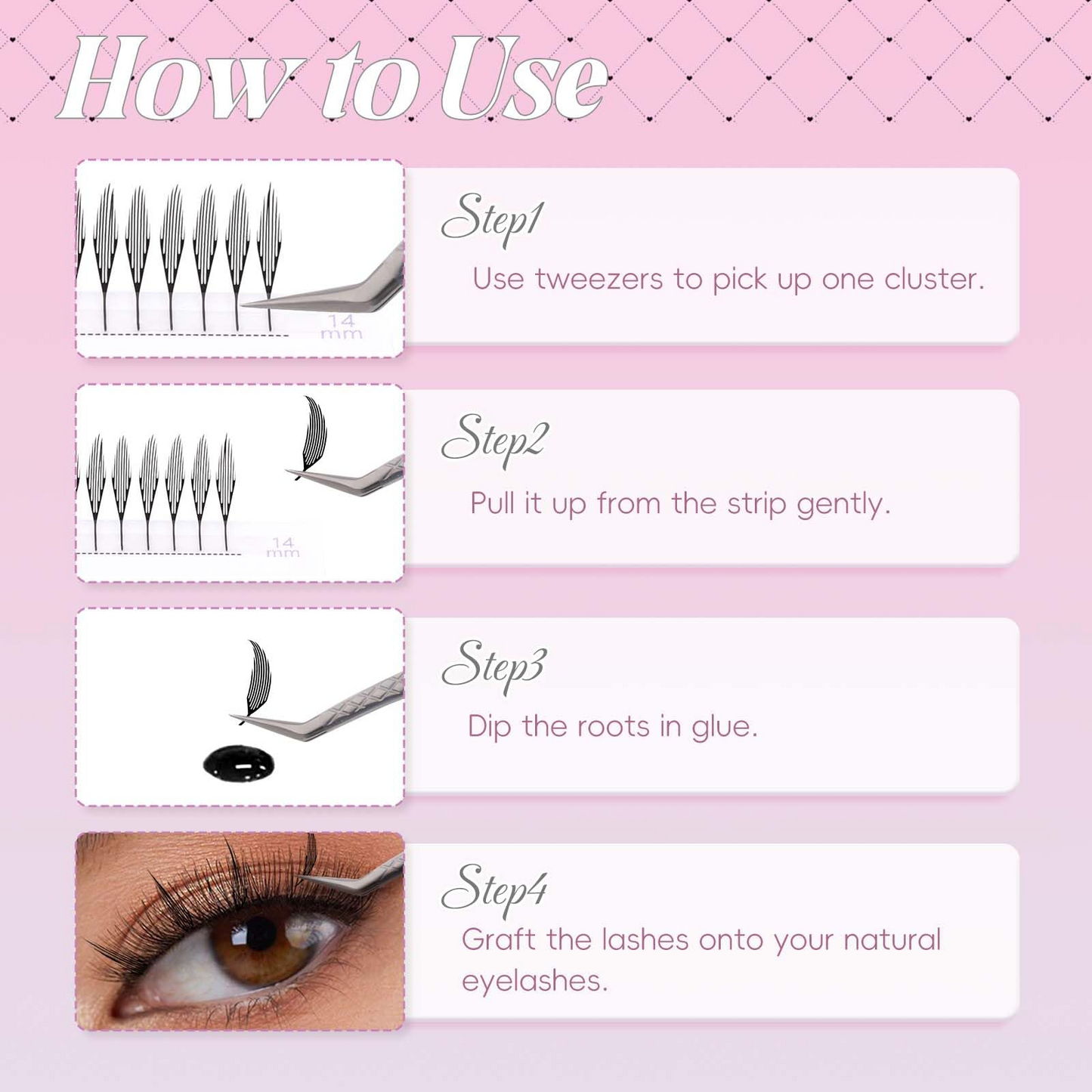 How to use anime-style eyelash extensions