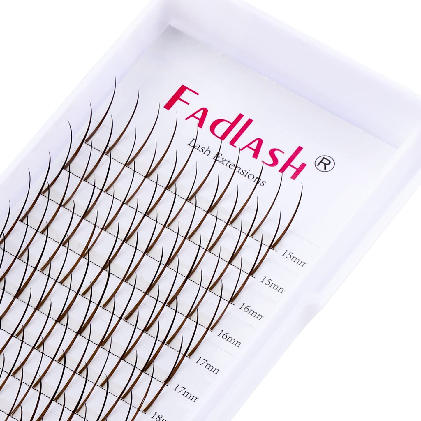 Brown Spike Lash Extensions — 0.07mm D Curl Wispy Highlight Lashes
