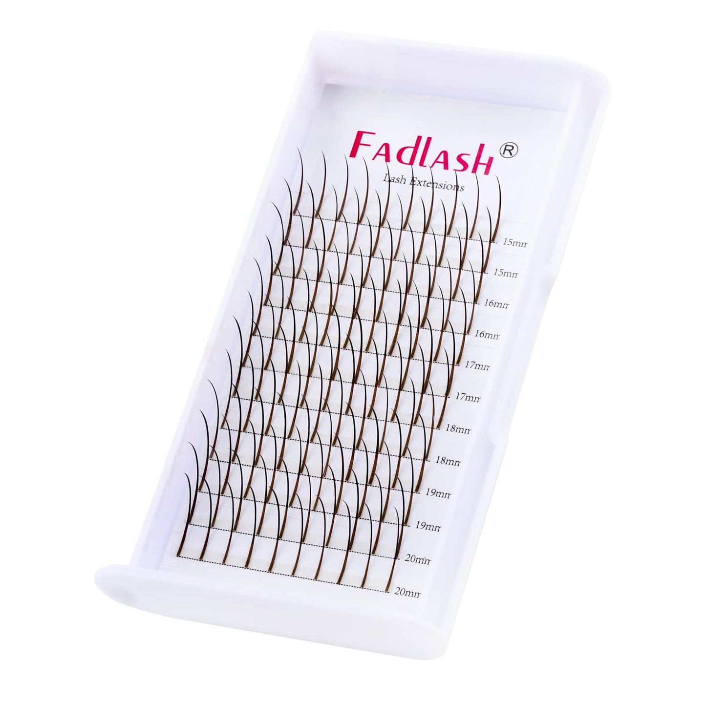 Brown Spike Lash Extensions — 0.07mm D Curl Wispy Highlight Lashes