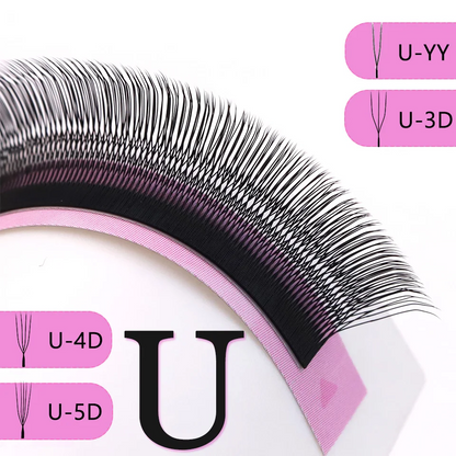 U-YY Lashes Volume Eyelash extensions Tray 8-14mm