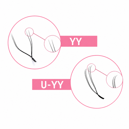 U-YY Lashes Volume Eyelash extensions Tray 8-14mm