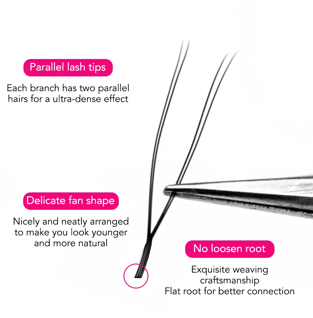 U-YY Lashes Volume Eyelash extensions Tray 8-14mm
