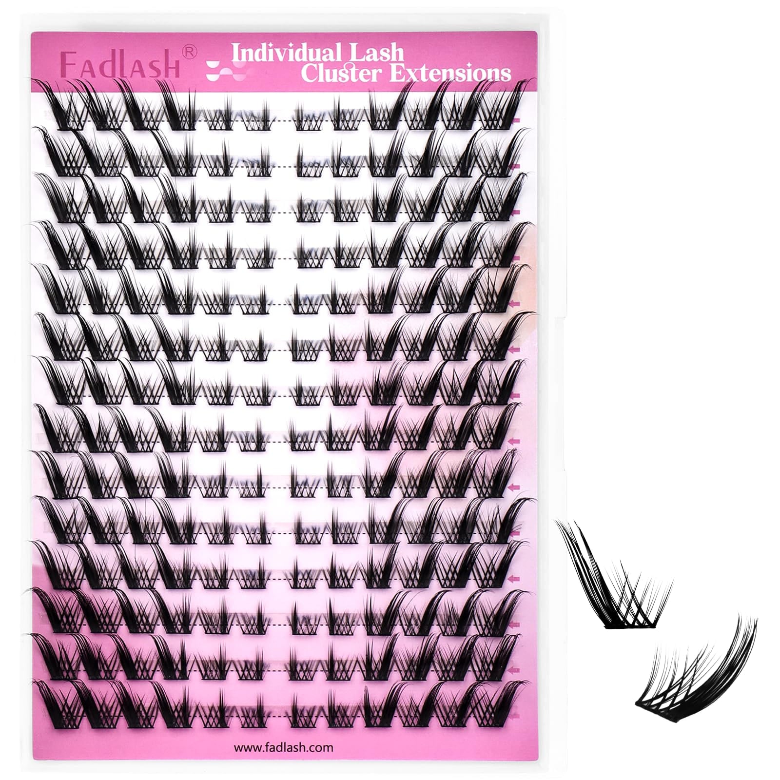 Wispy Individual Eyelash Clusters (168Pcs Mega Tray)