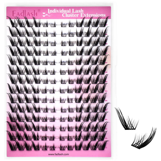 Wispy Individual Eyelash Clusters (168Pcs Mega Tray)