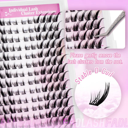light wispy lashes extensions 0.7mm