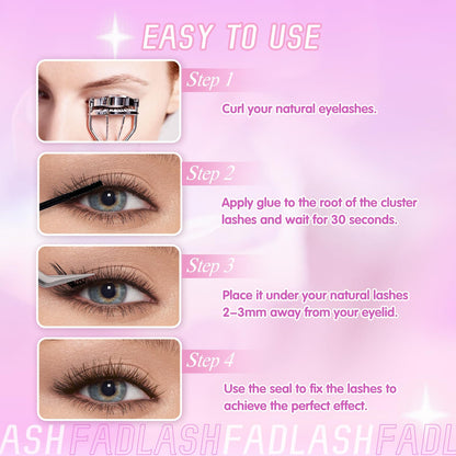 How to use wispy cluster lashes