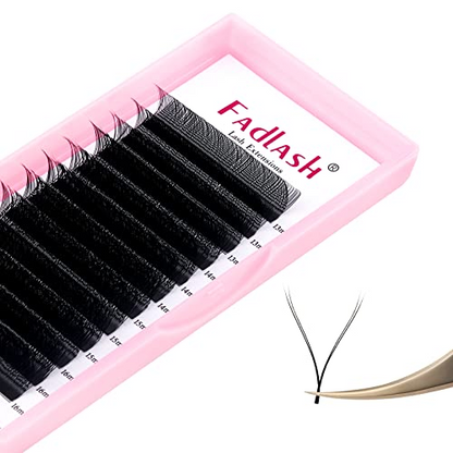 YY Lash Extensions – 0.05D Curl Mixed Tray (13–16mm)