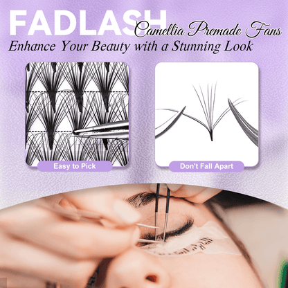 Premade Fans easy to pick from stri