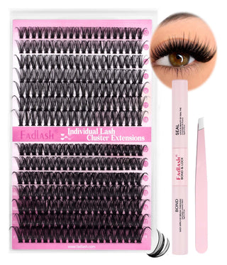 Ultimate Drama: 40D & 50D Mix DIY Lash Extensions | 12-18mm Long Lengths for Cat Eye & Doll Eye