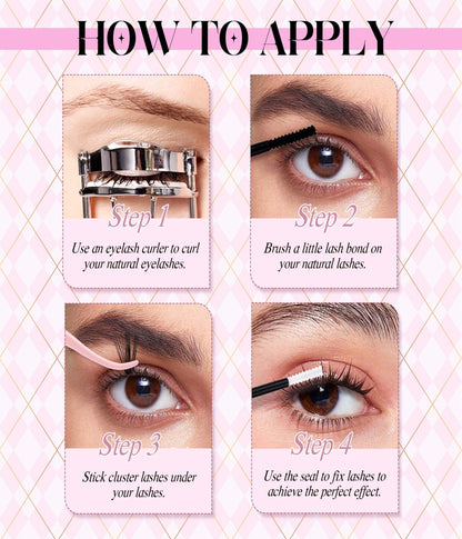 Glamorous Night Out Lashes - 18mm Extra Long Clusters