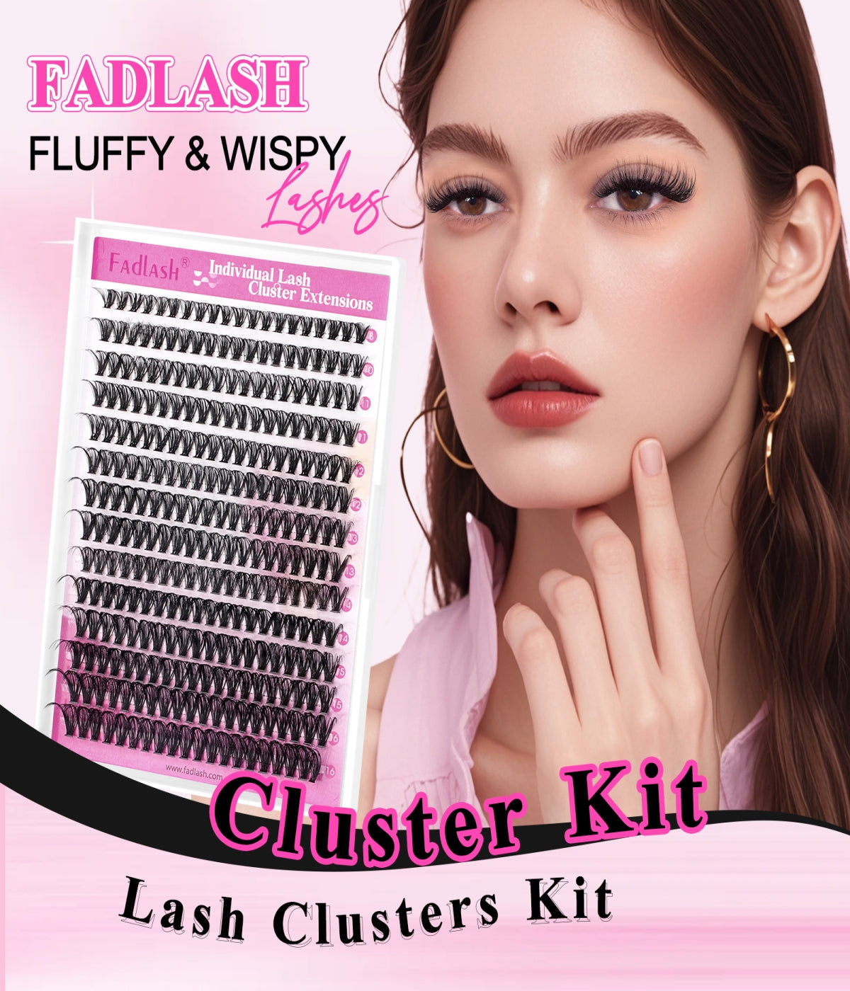 cluster eyelashes nearby​ 8-16mm