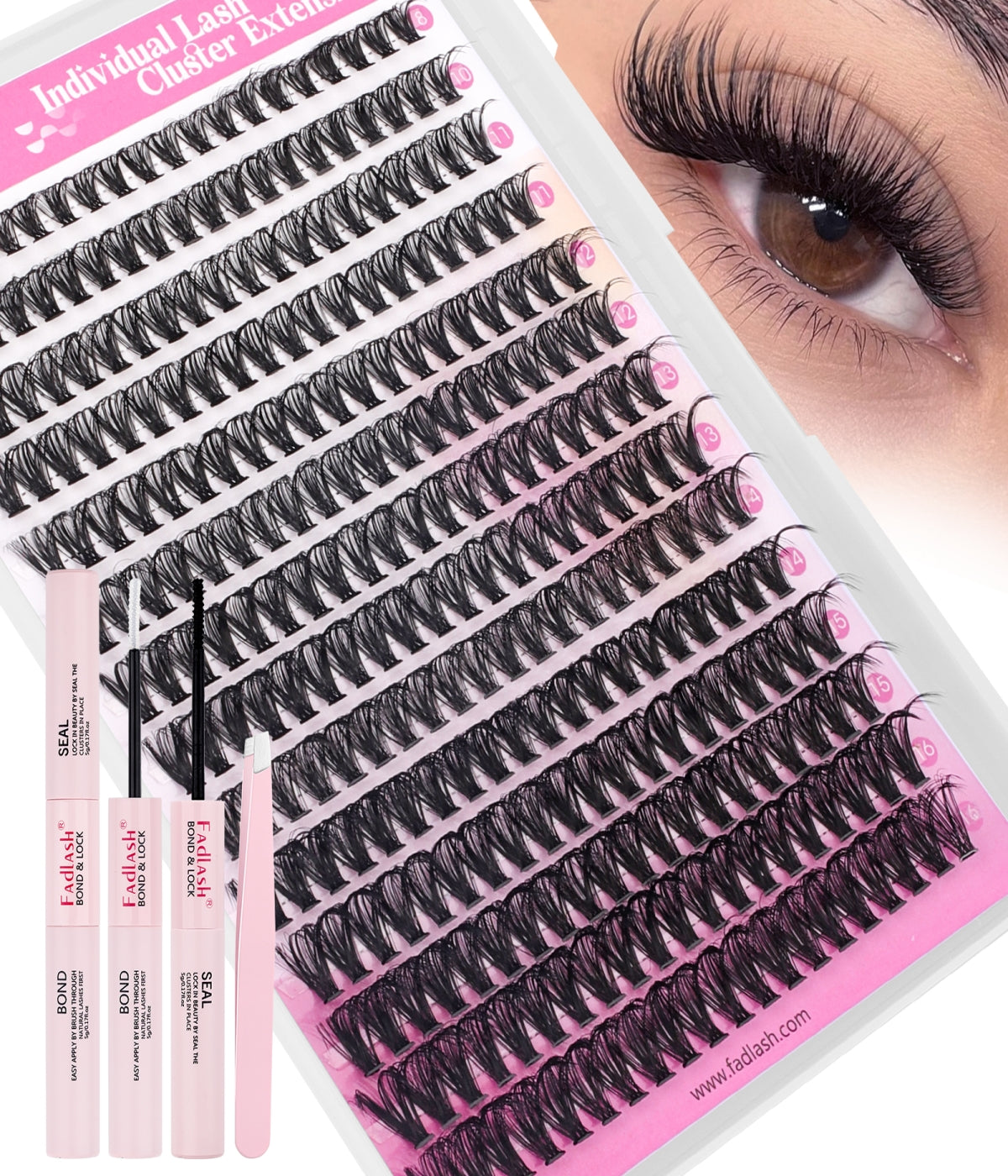 cluster 60 eyelashes 007​ Fadlash