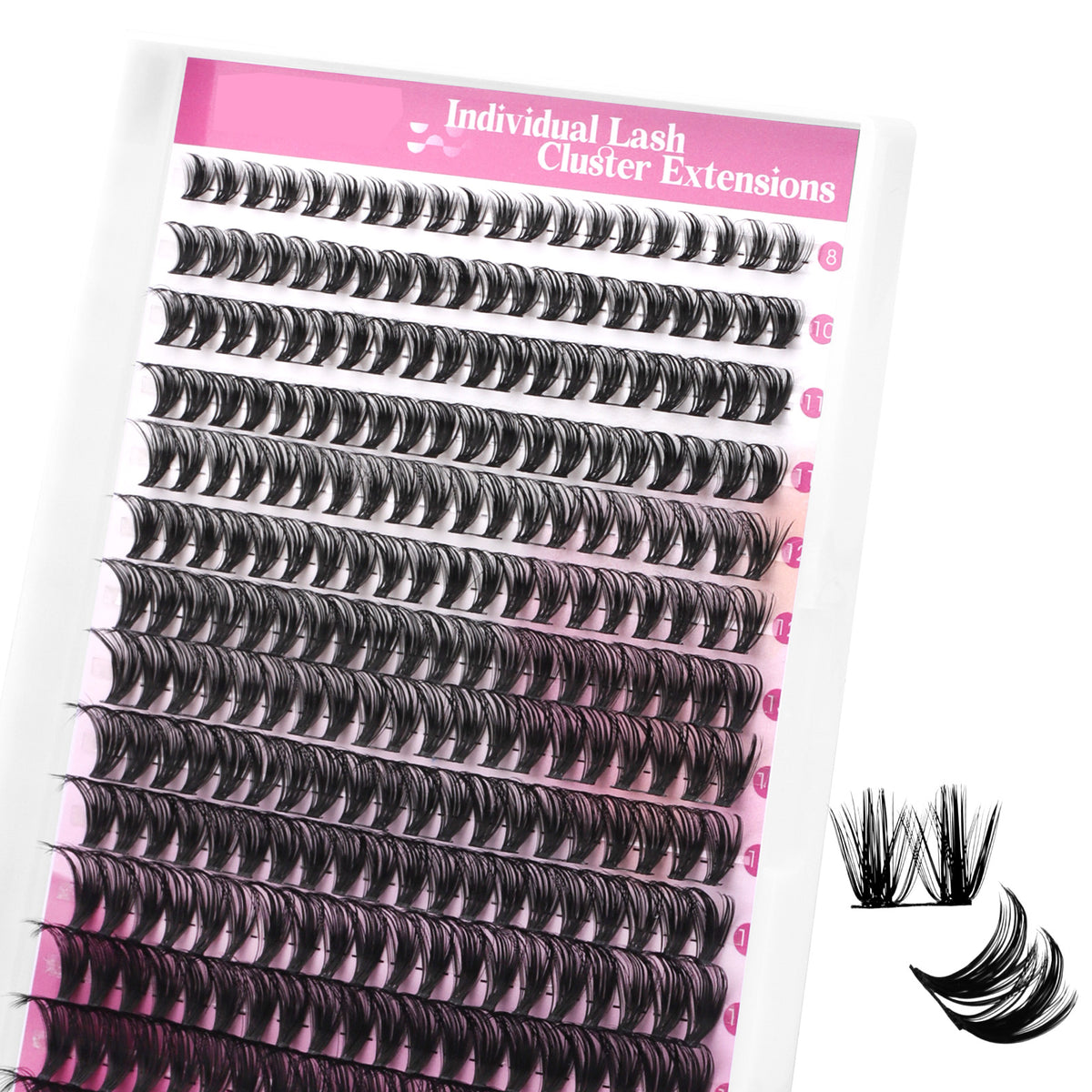 40D D Curl Mega Volume DIY Lash Clusters – 14 Rows - Fadlash
