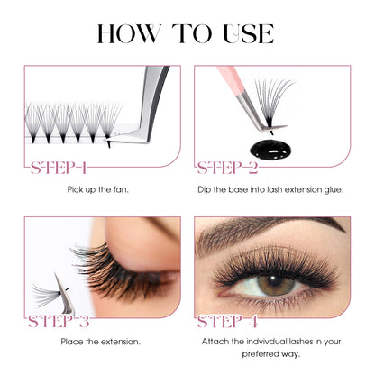 Premade volume fan lashes 10D 0.07mm for lash extension professionals