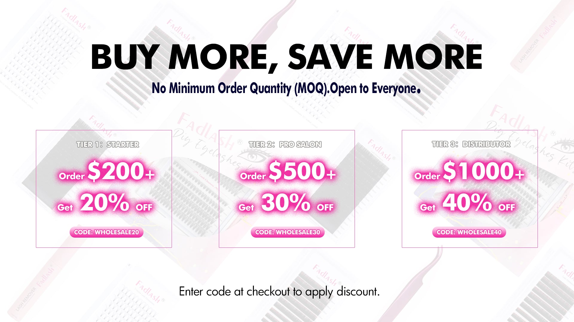 January Salon Restock Event: Wholesale Discounts on Lash Extensions and Tweezers by Fadlash