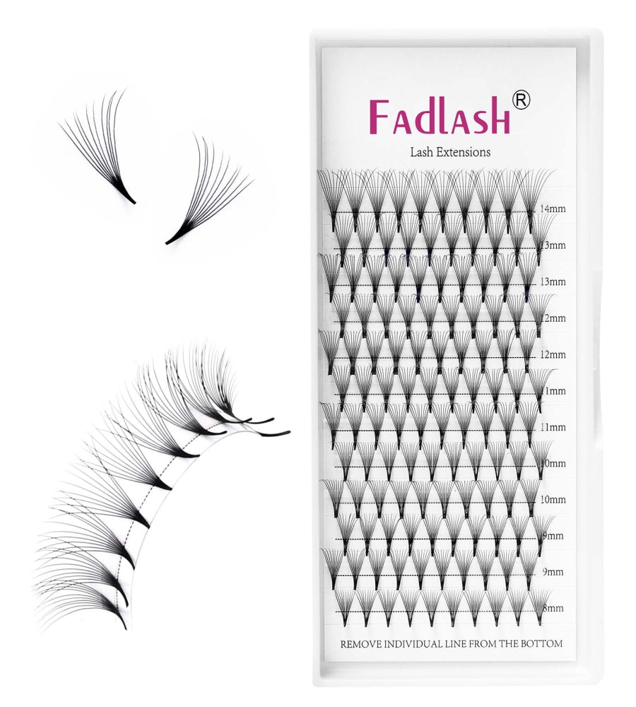 DIY individual 10D lash clusters for at-home eyelash extension