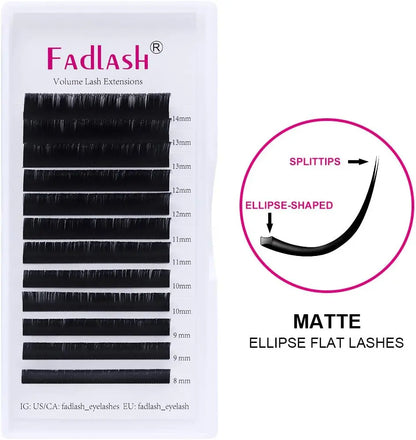 Ellipse Flat Eyelash Extensions - Fadlash