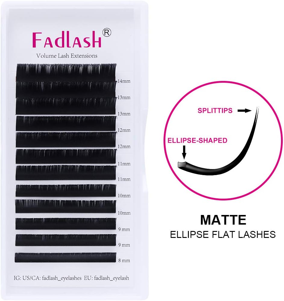 Ellipse Flat Eyelash Extensions - Fadlash