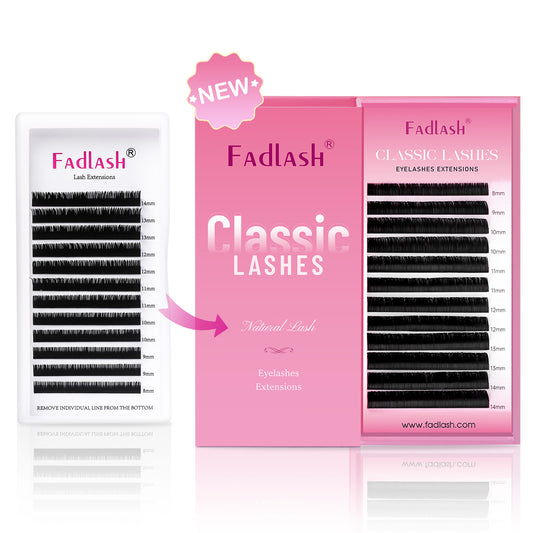 Classic Lash Extensions - Mixed Length 9–17mm - Fadlash