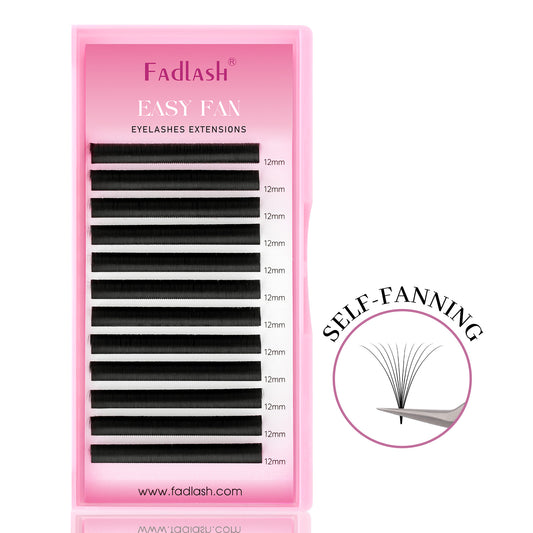 Fadlash Easy Fan Lash Extensions - Handmade Premium PBT, Soft and No Kink.