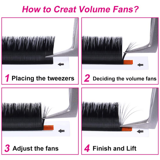 0.03mm easy handmade fans lashes