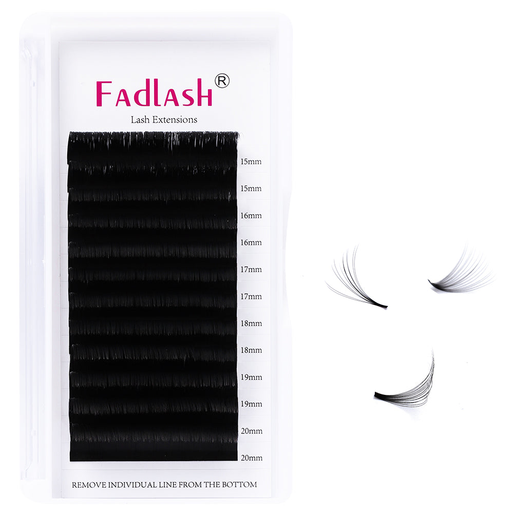 15-20mm Mix Length Easy Fan Volume Lash  Extensions - Fadlash