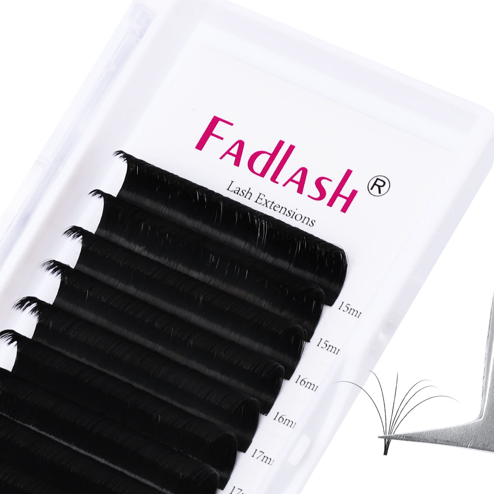 15-20mm Mix Length Easy Fan Volume Lash  Extensions - Fadlash