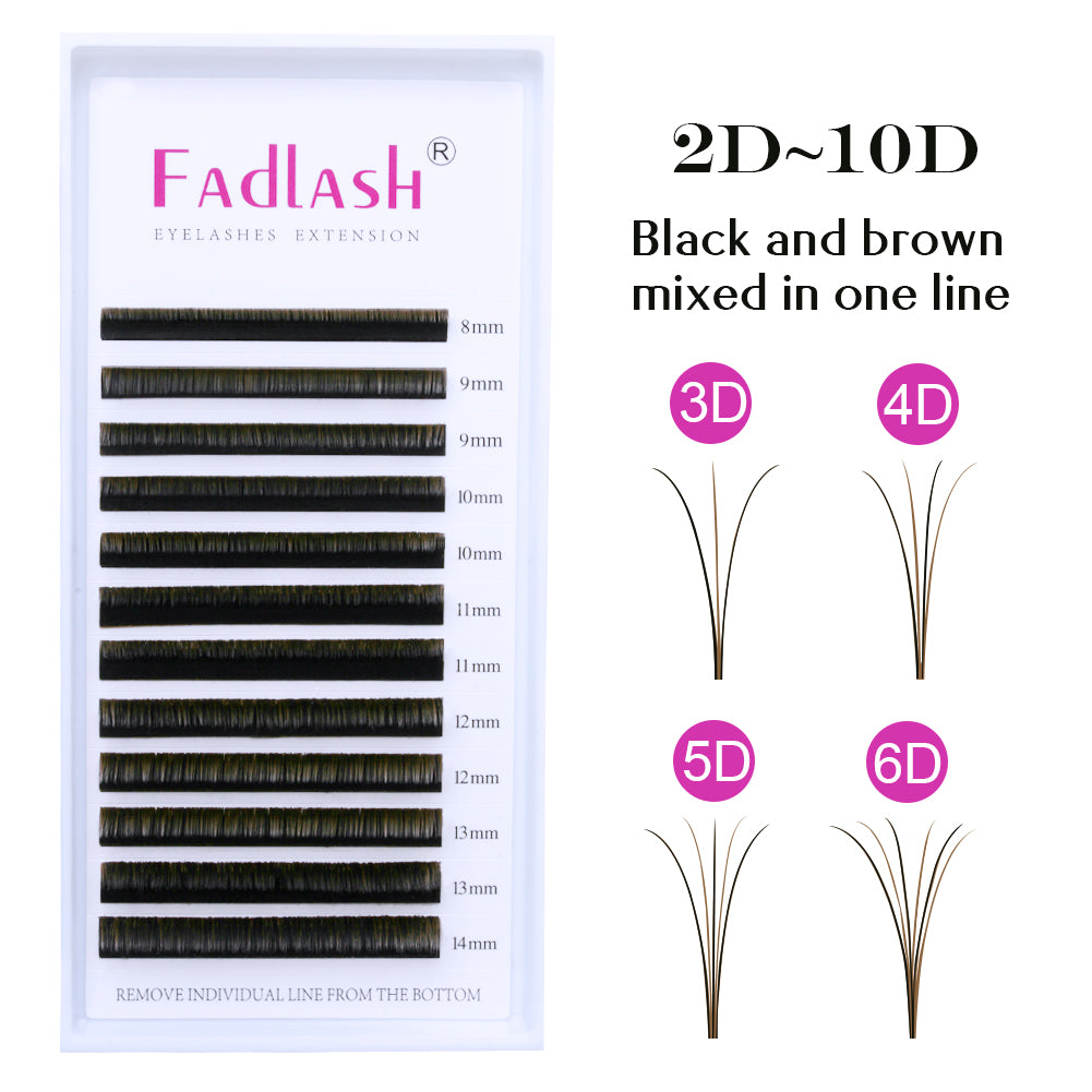 Colorful Easy Fan Eyelash Extensions - Fadlash