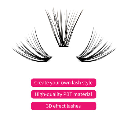 30P DIY Cluster Lashes Extensions - Fadlash