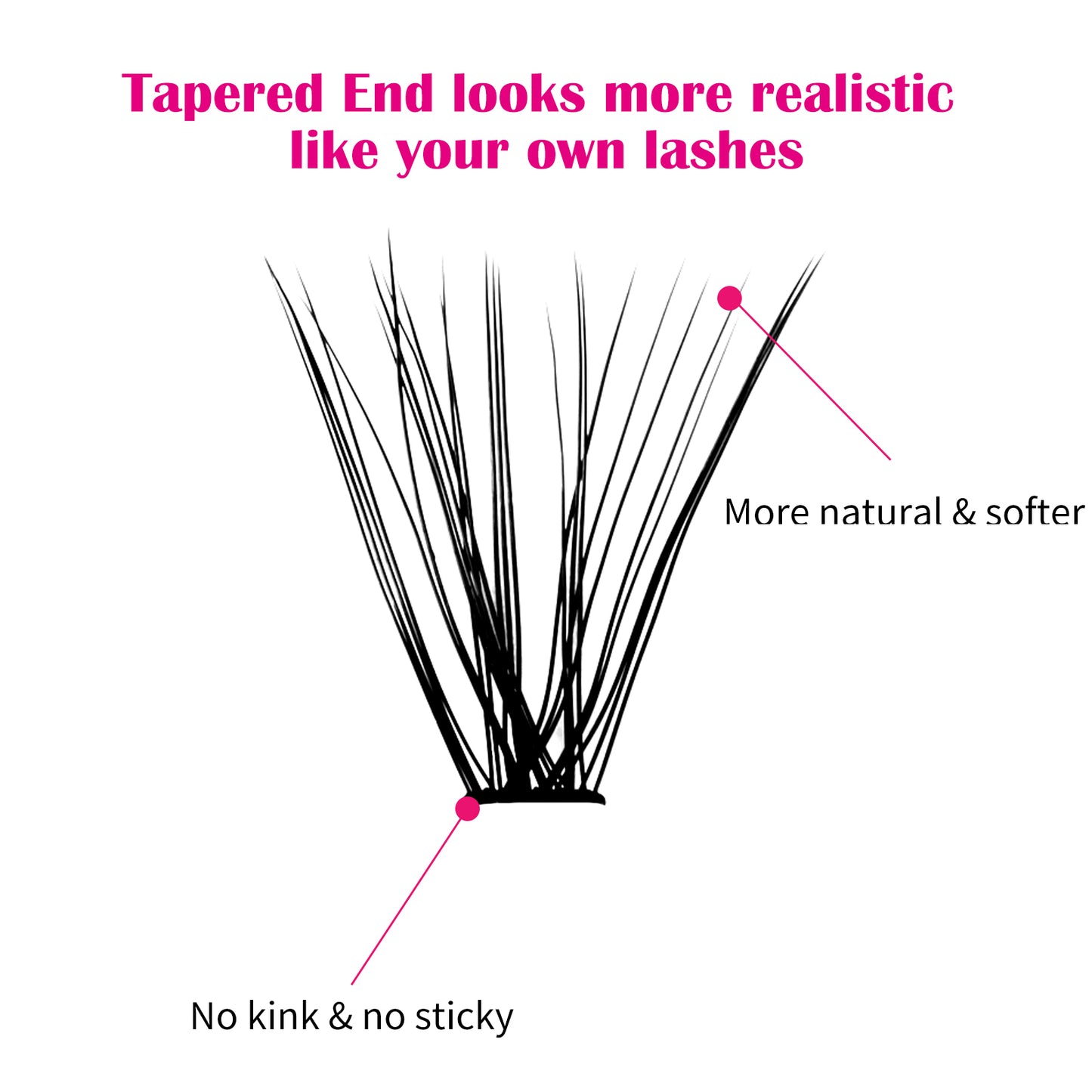 30P DIY Cluster Lashes Extensions - Fadlash