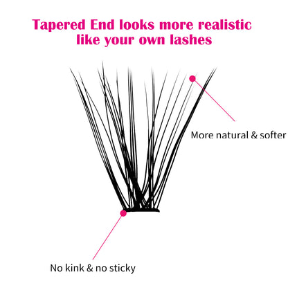 30P DIY Cluster Lashes Extensions - Fadlash