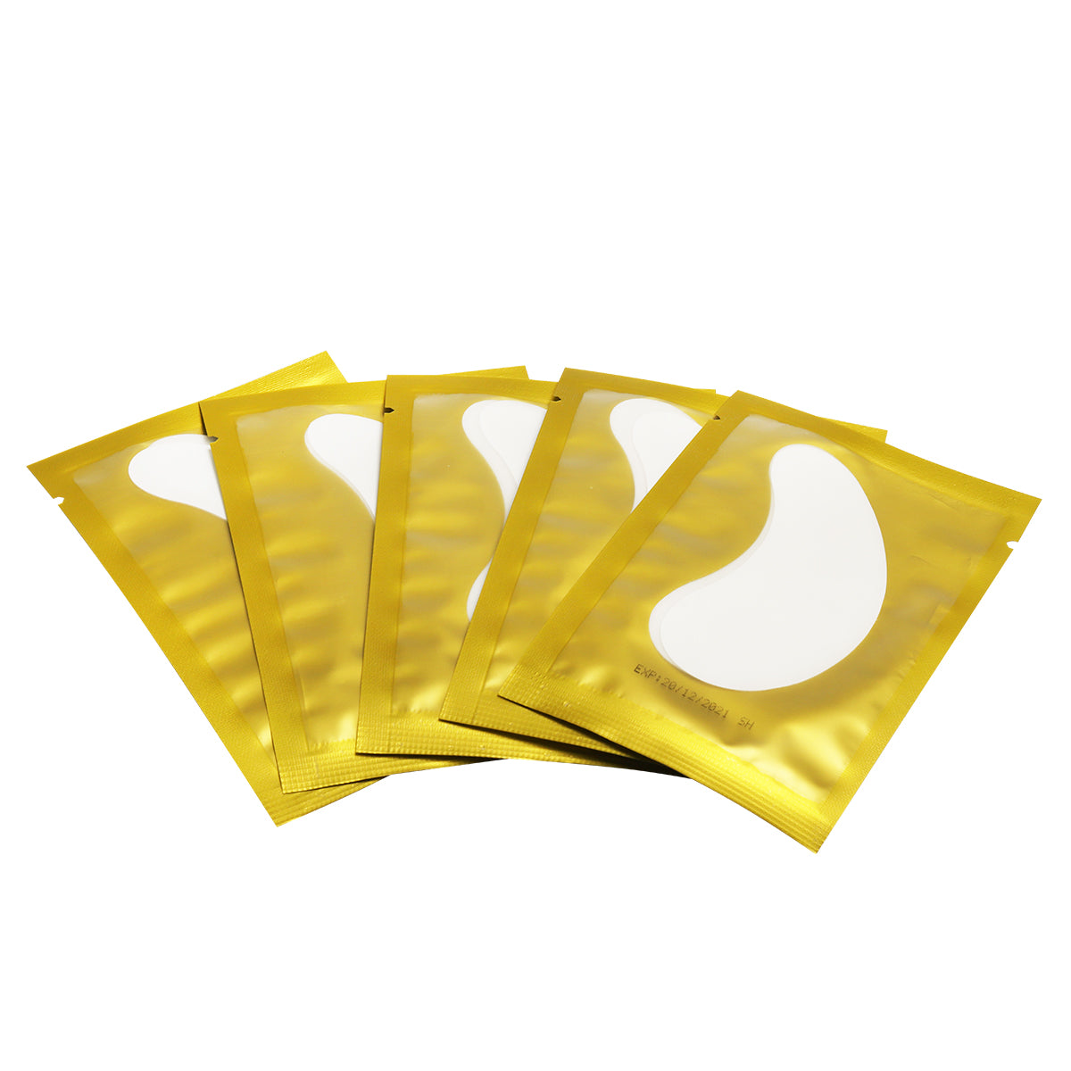 Lint-free gel eye patches close-up texture