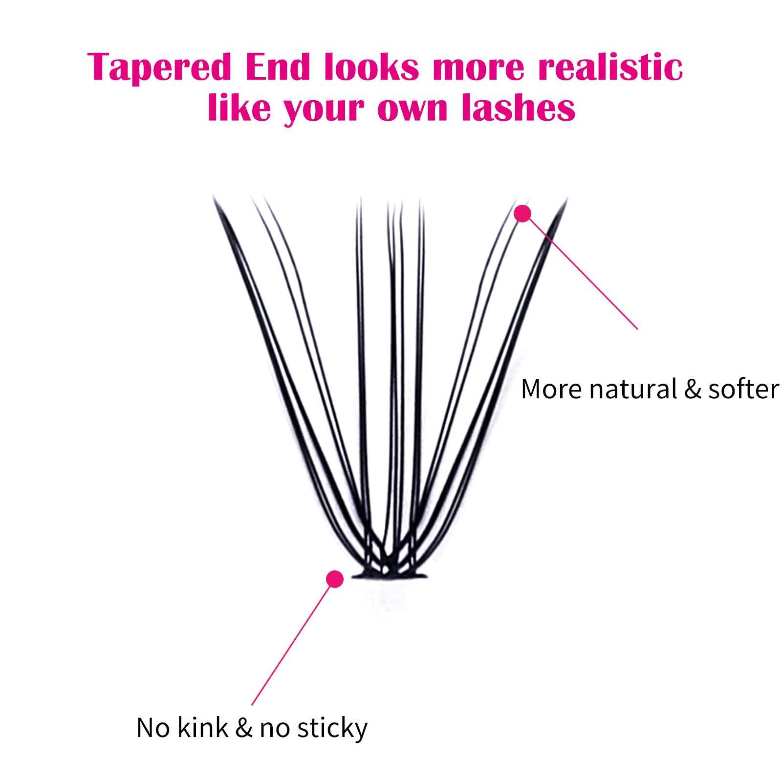 20P DIY Cluster Lashes Extensions - Fadlash