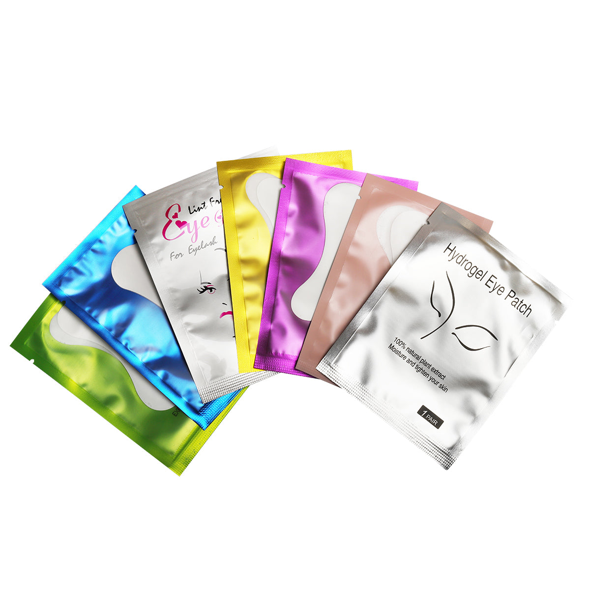 Professional lash extension eye pads packaging
