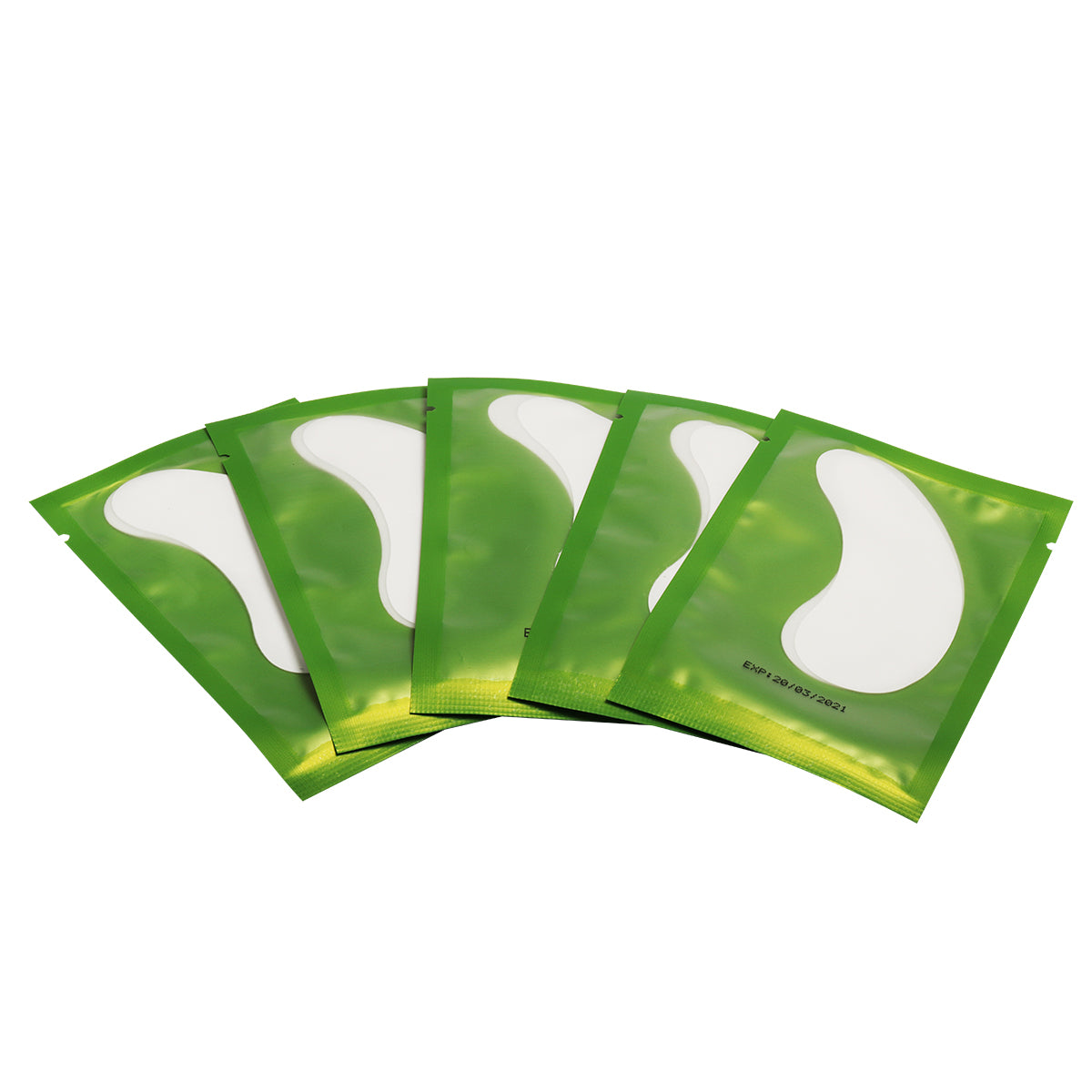 Individually wrapped eye pads for lash artists