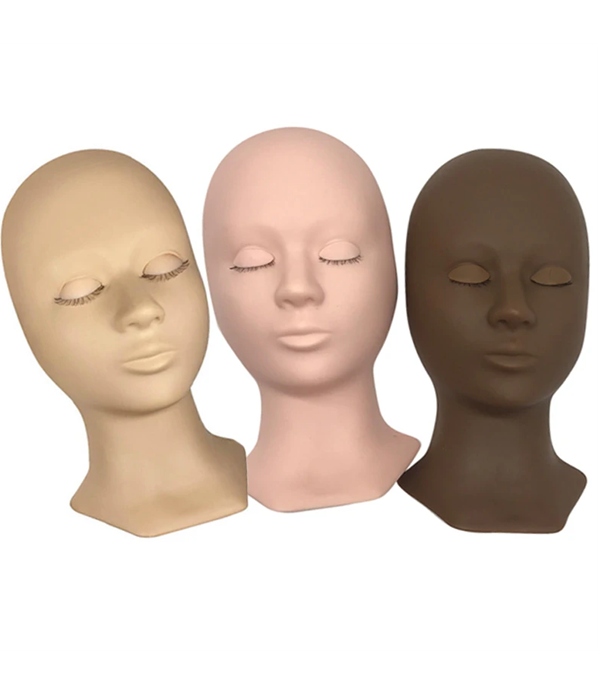 Lash Mannequin Head With Removable Eyelids - Fadlash