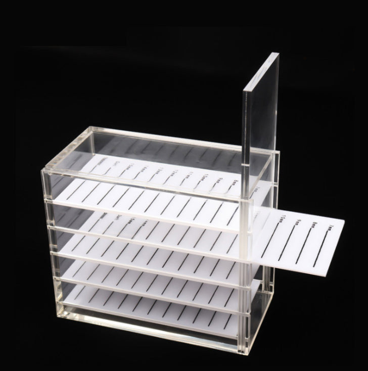 Acrylic 5 Layers Clear Eyelash Storage Box - Fadlash