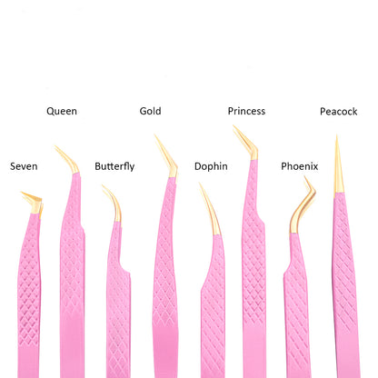 gold eyelash extension tweezers​