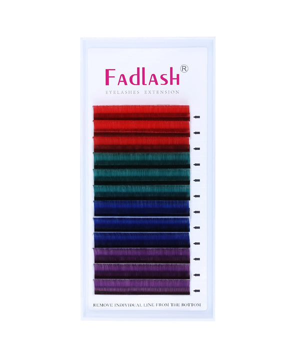 Colorful Easy Fan Eyelash Extensions - Fadlash